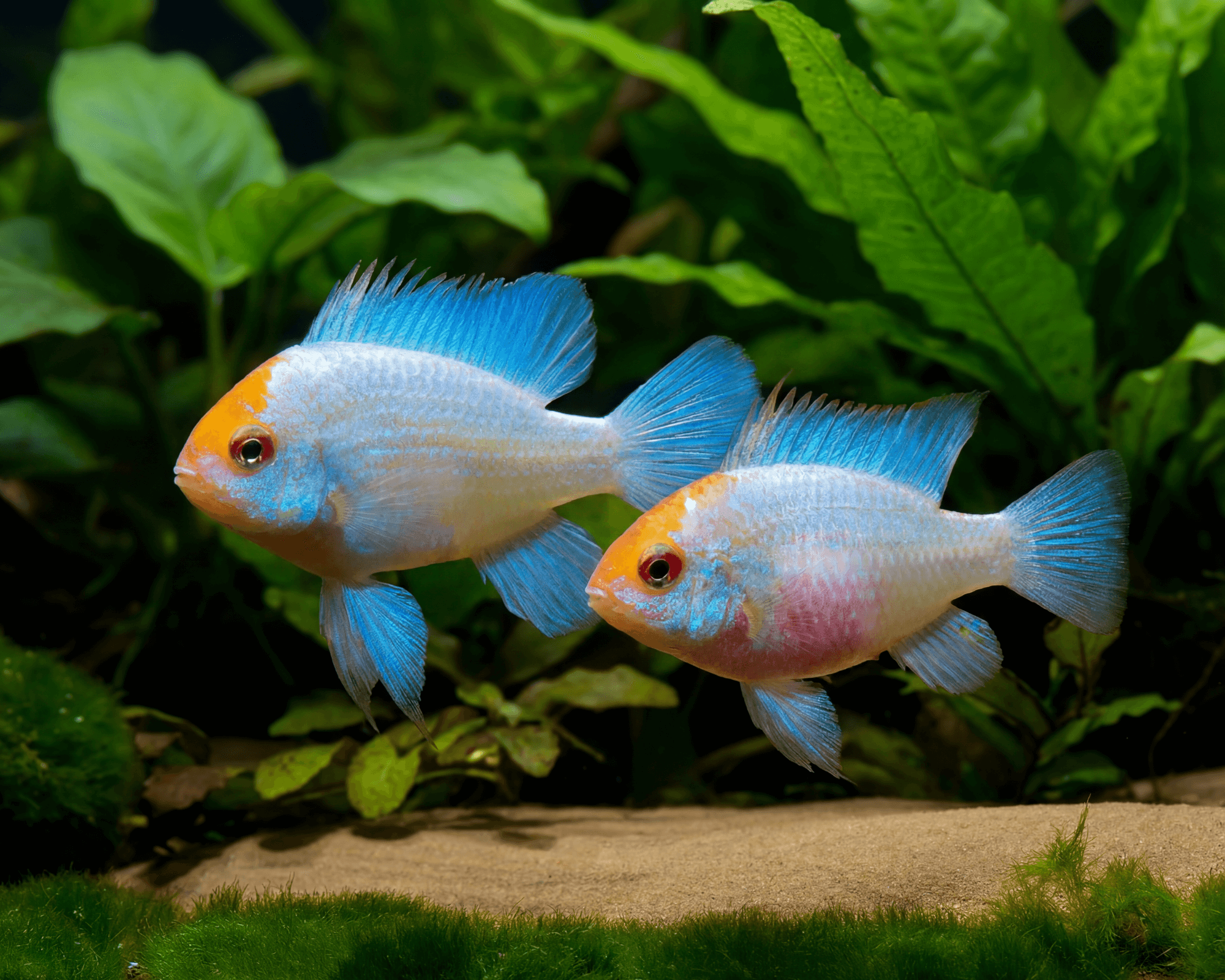 Blue Punk Butterfly Cichlid (Microgeophagus ramirezi)